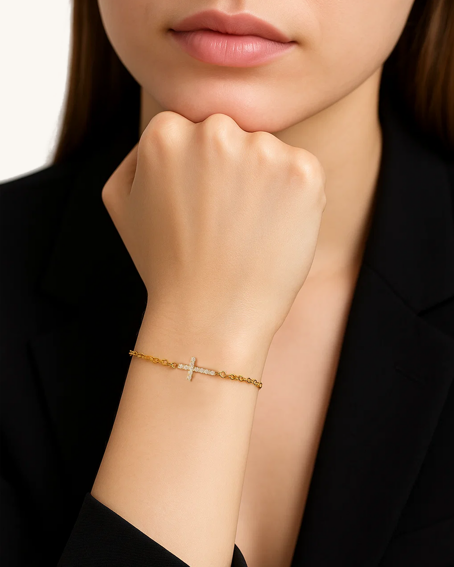 CROSS CHARM BRACELET