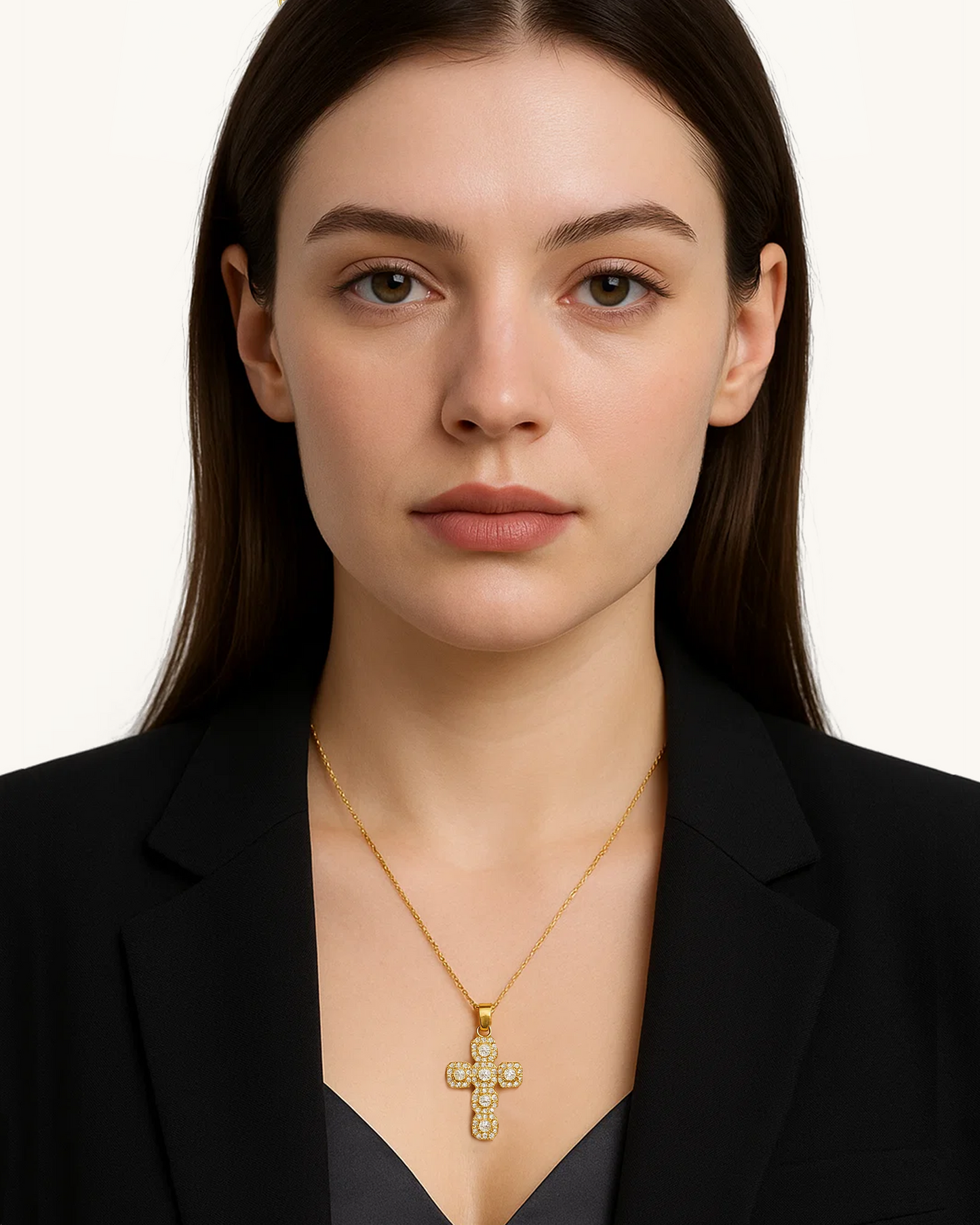 SQUARE CROSS PENDANT
