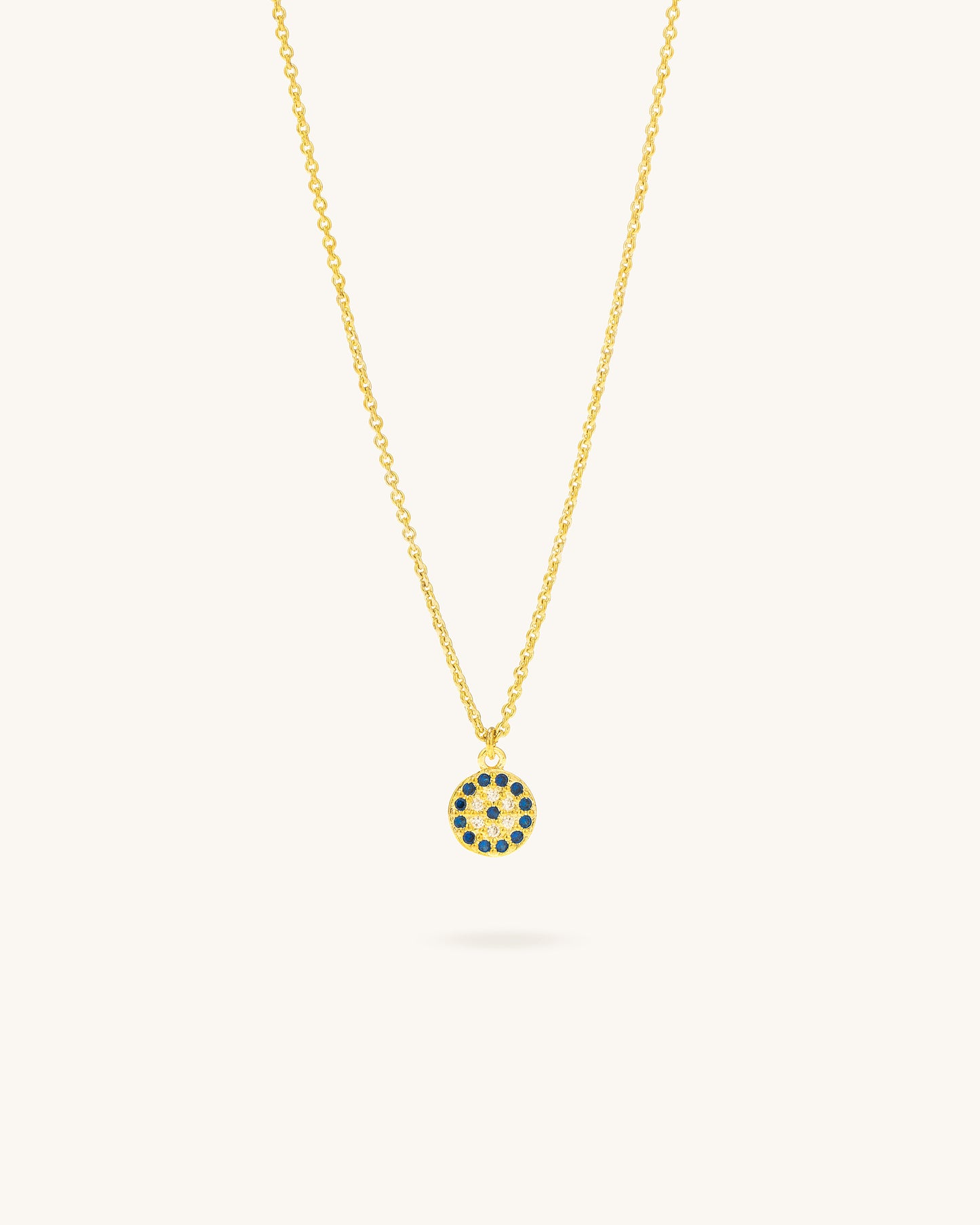 DEMON EYE DISC NECKLACE