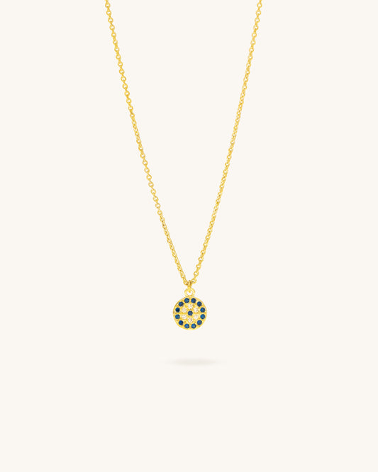 DEMON EYE DISC NECKLACE