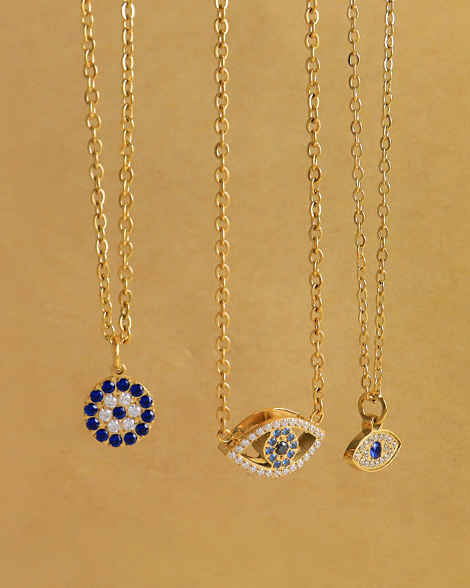 DEMON EYE DISC NECKLACE