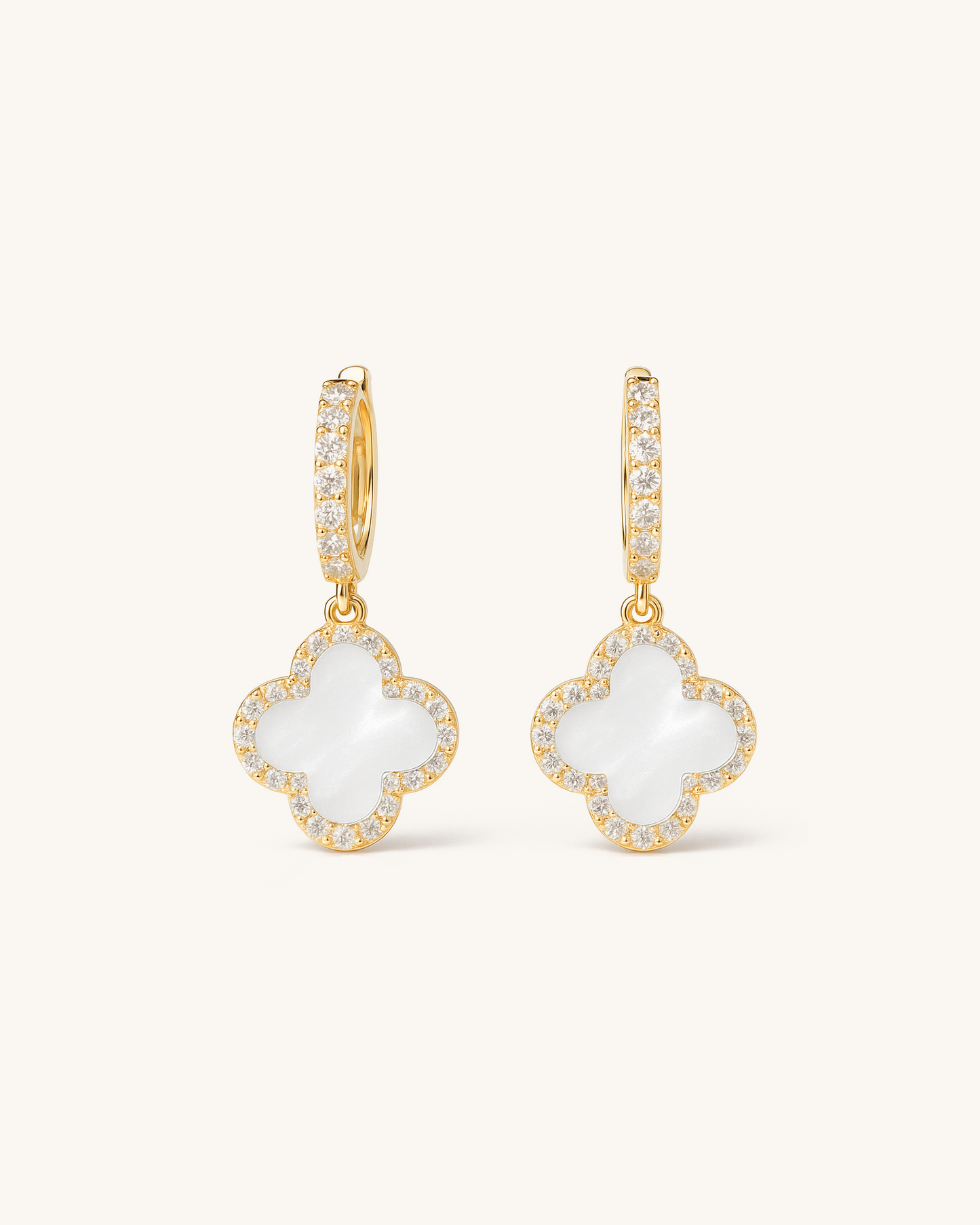 CLOVER DROP HOOPS