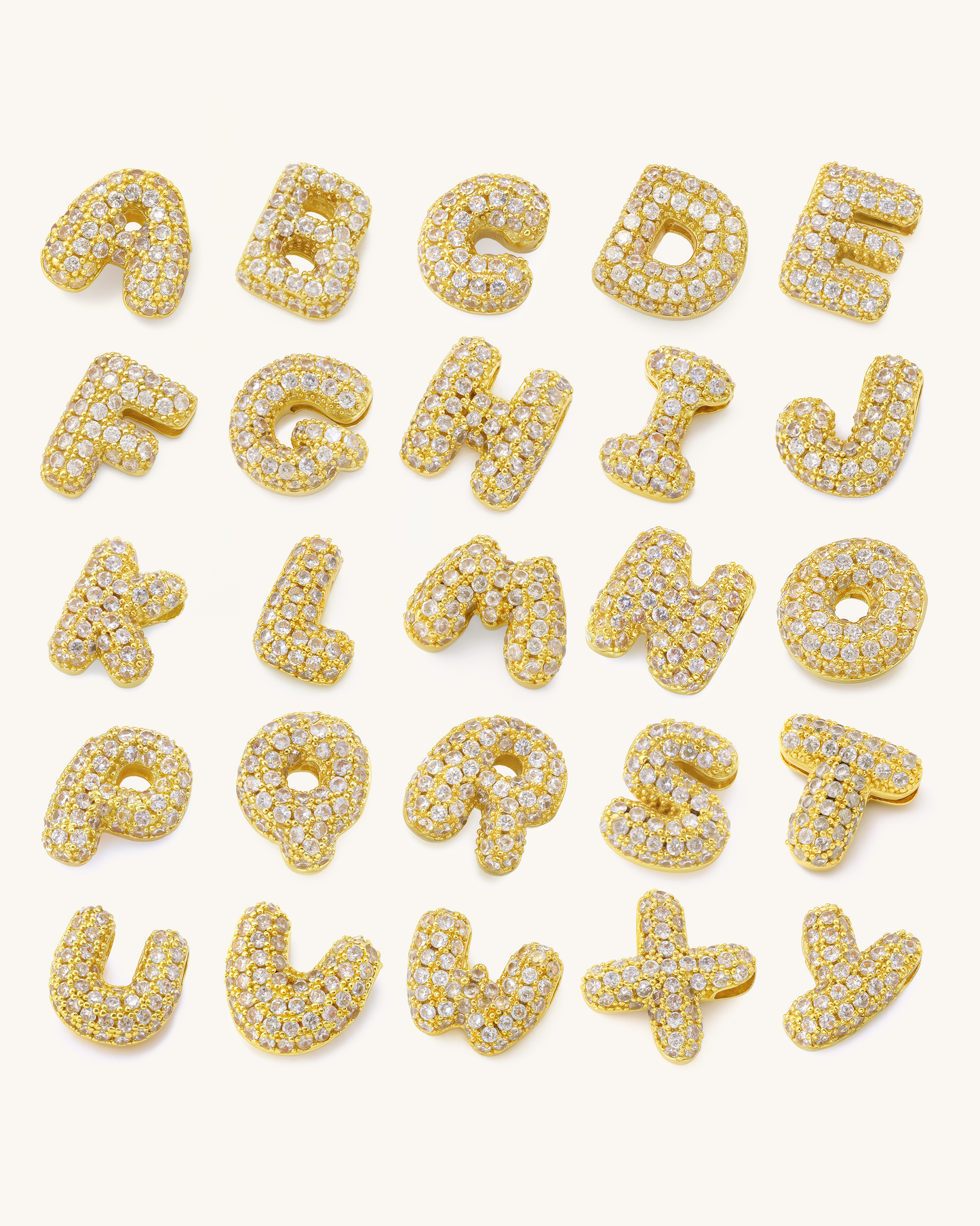 GOLD BUBBLE LETTER