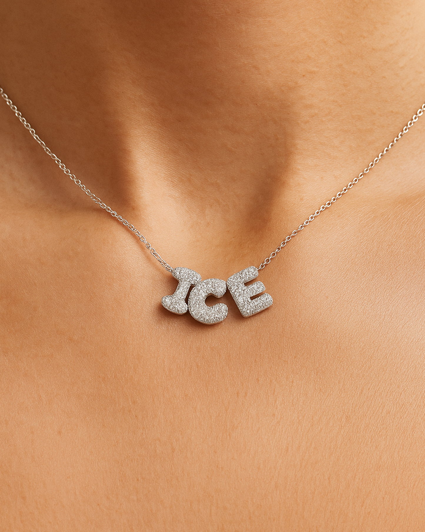 SILVER BUBBLE LETTER