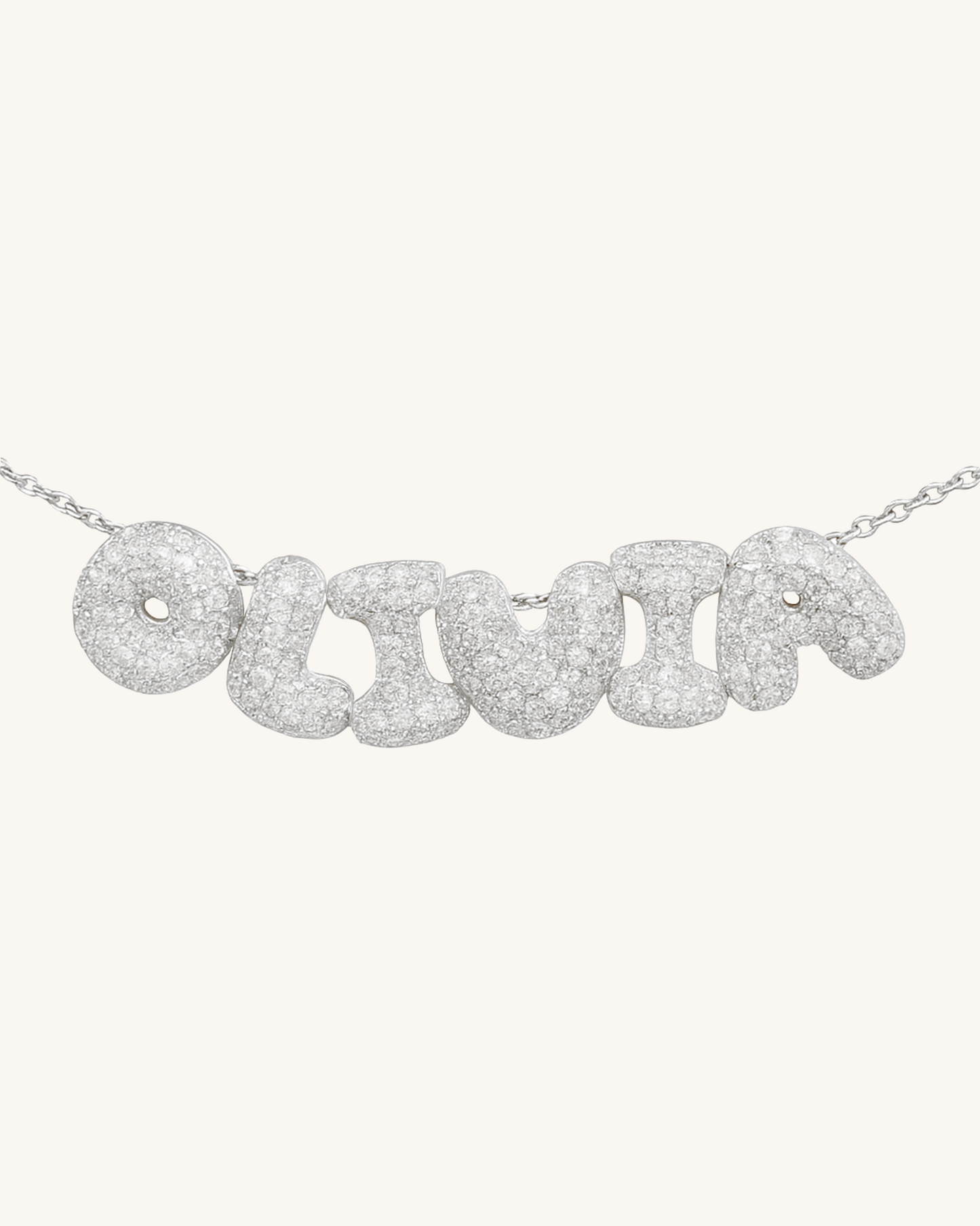 SILVER BUBBLE LETTER