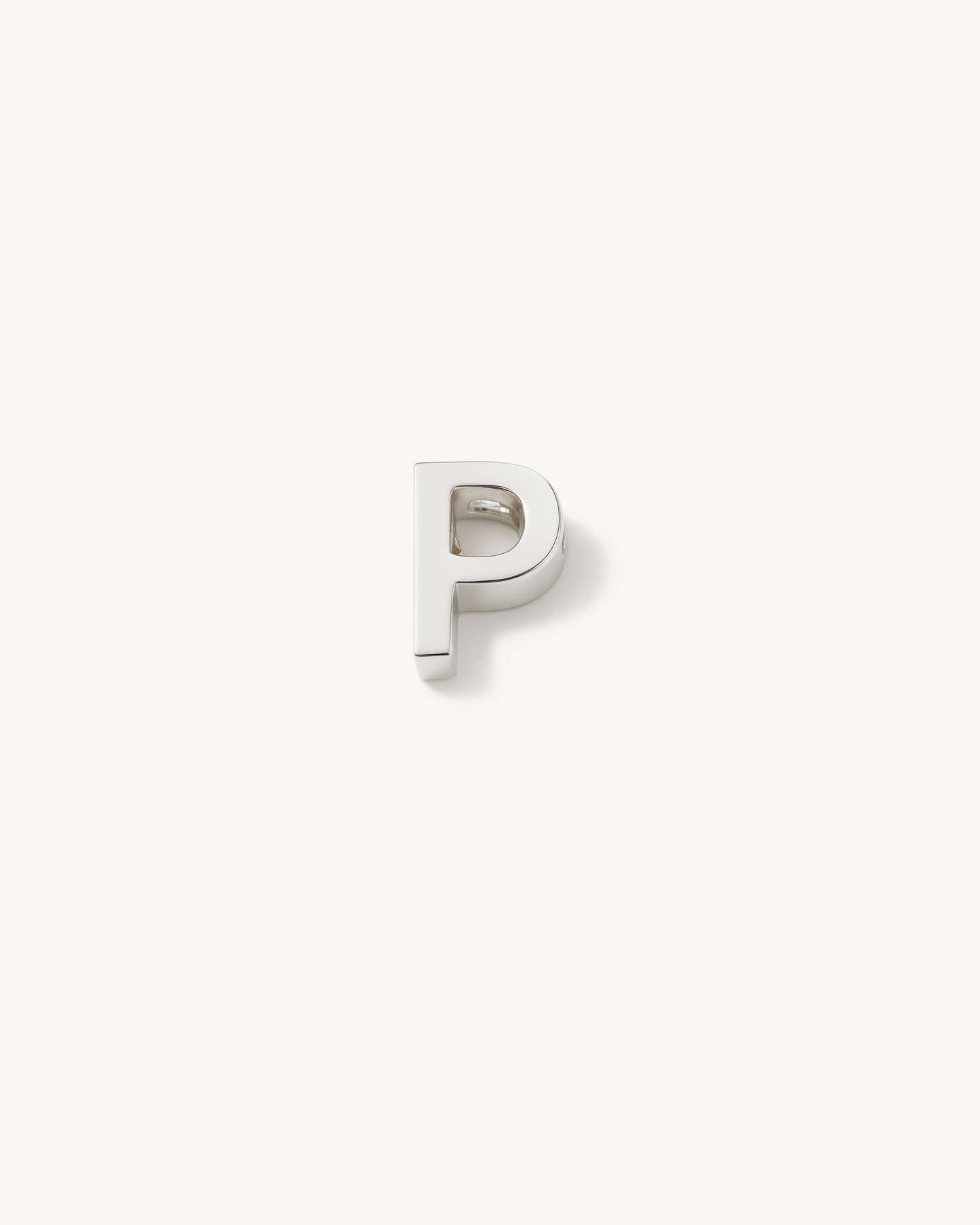 SILVER SIMPLE LETTERS