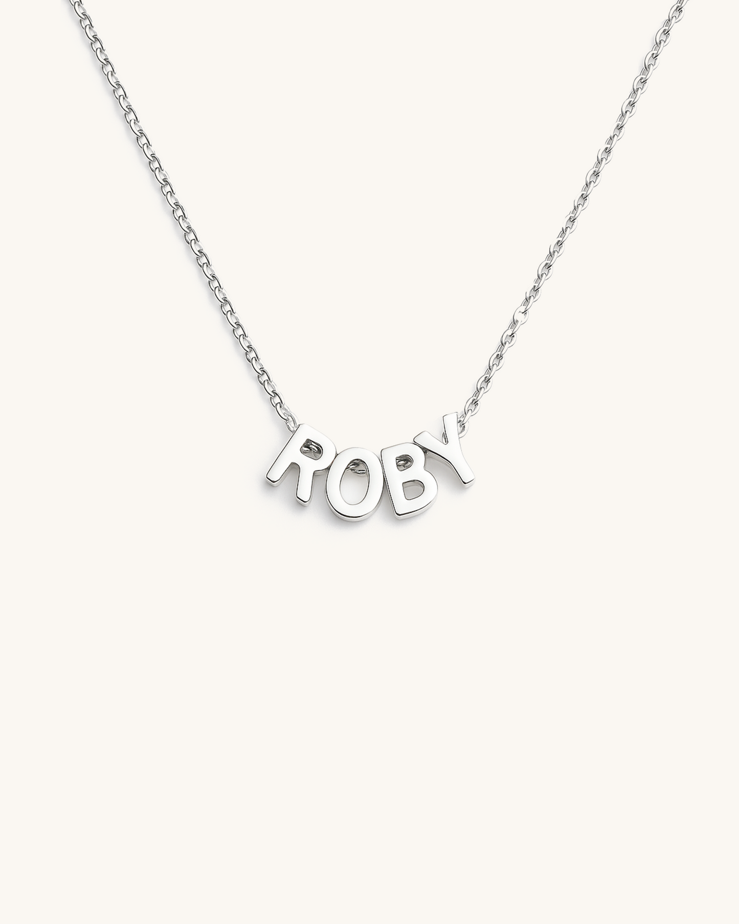 SILVER SIMPLE LETTERS