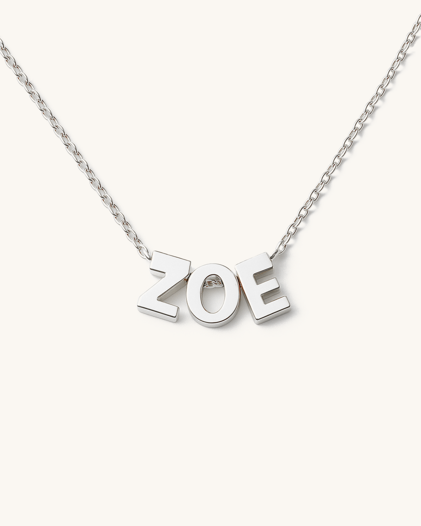 SILVER SIMPLE LETTERS