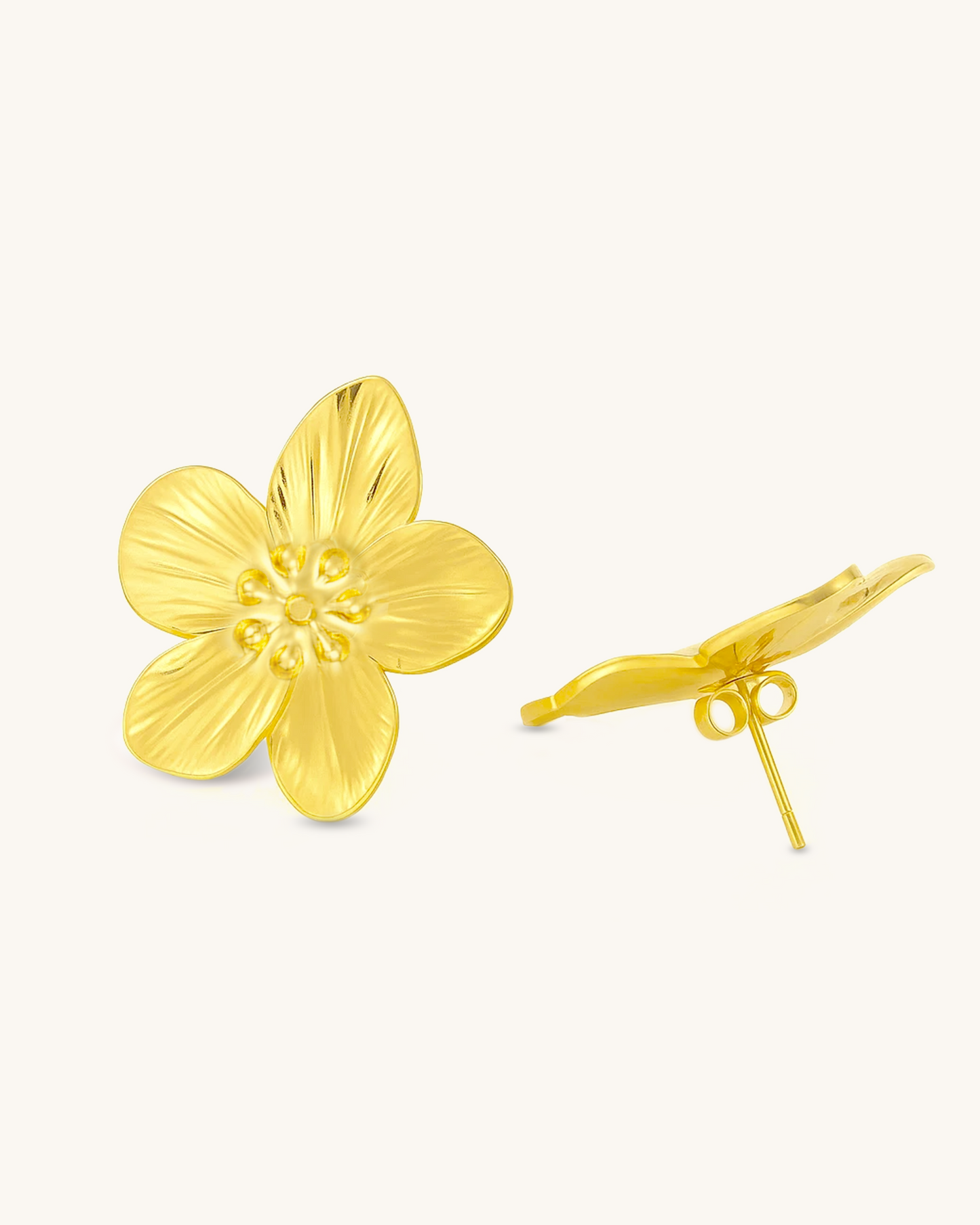 EMBOSSED BLOOM EARRING