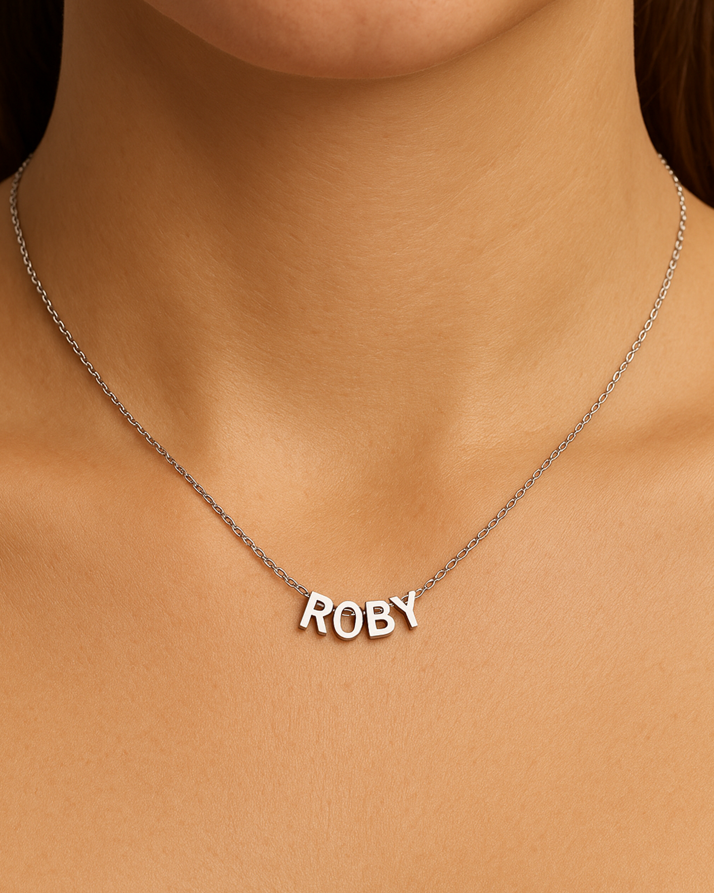 SILVER SIMPLE LETTERS