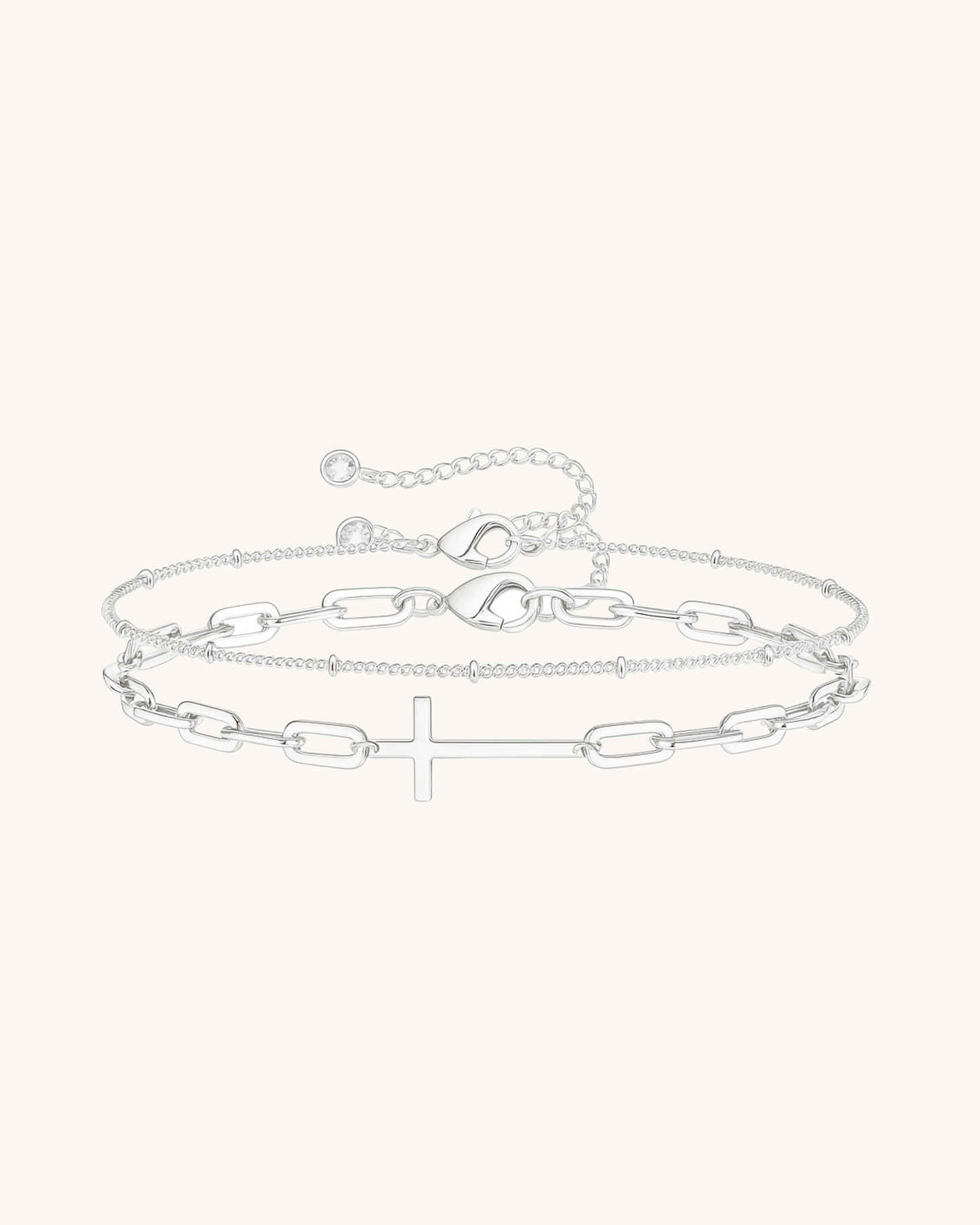 LAYER CROSS BRACELET