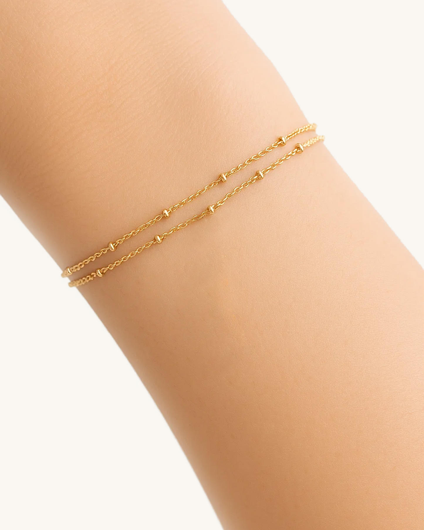 LAYER DROP CHAIN BRACELET