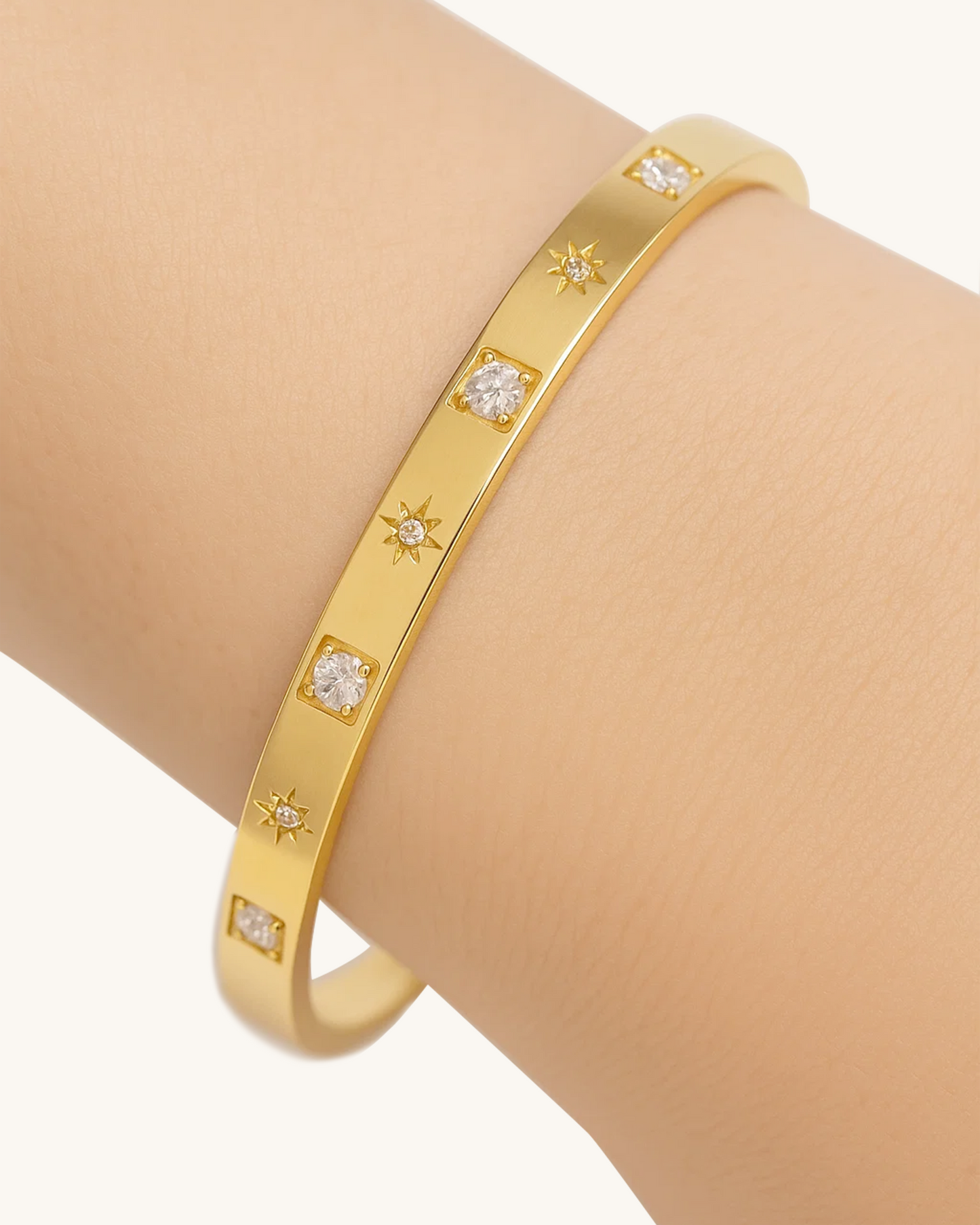 STAR & SQUARE BANGLE