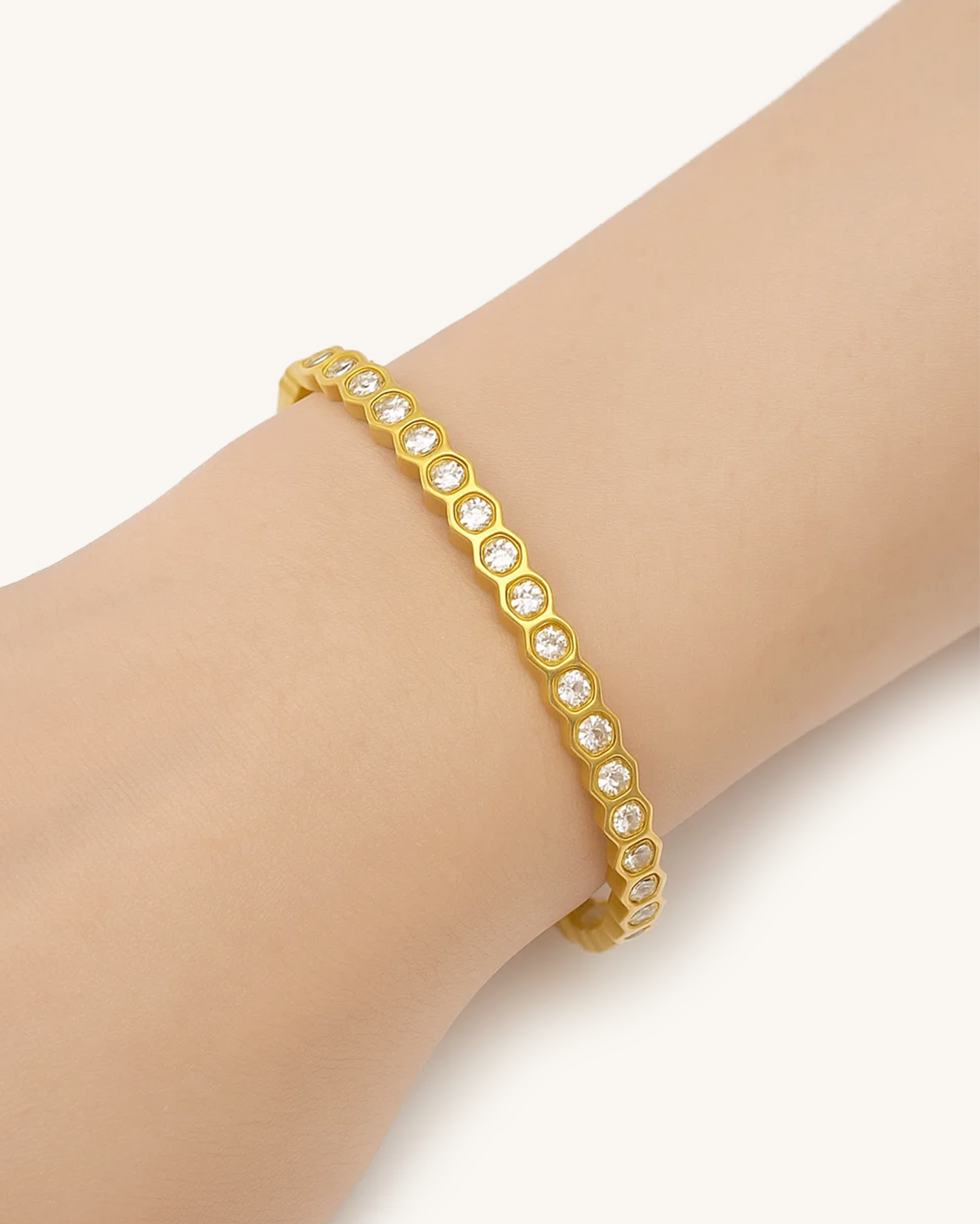 HONEYCOMB SPARKLE BANGLE