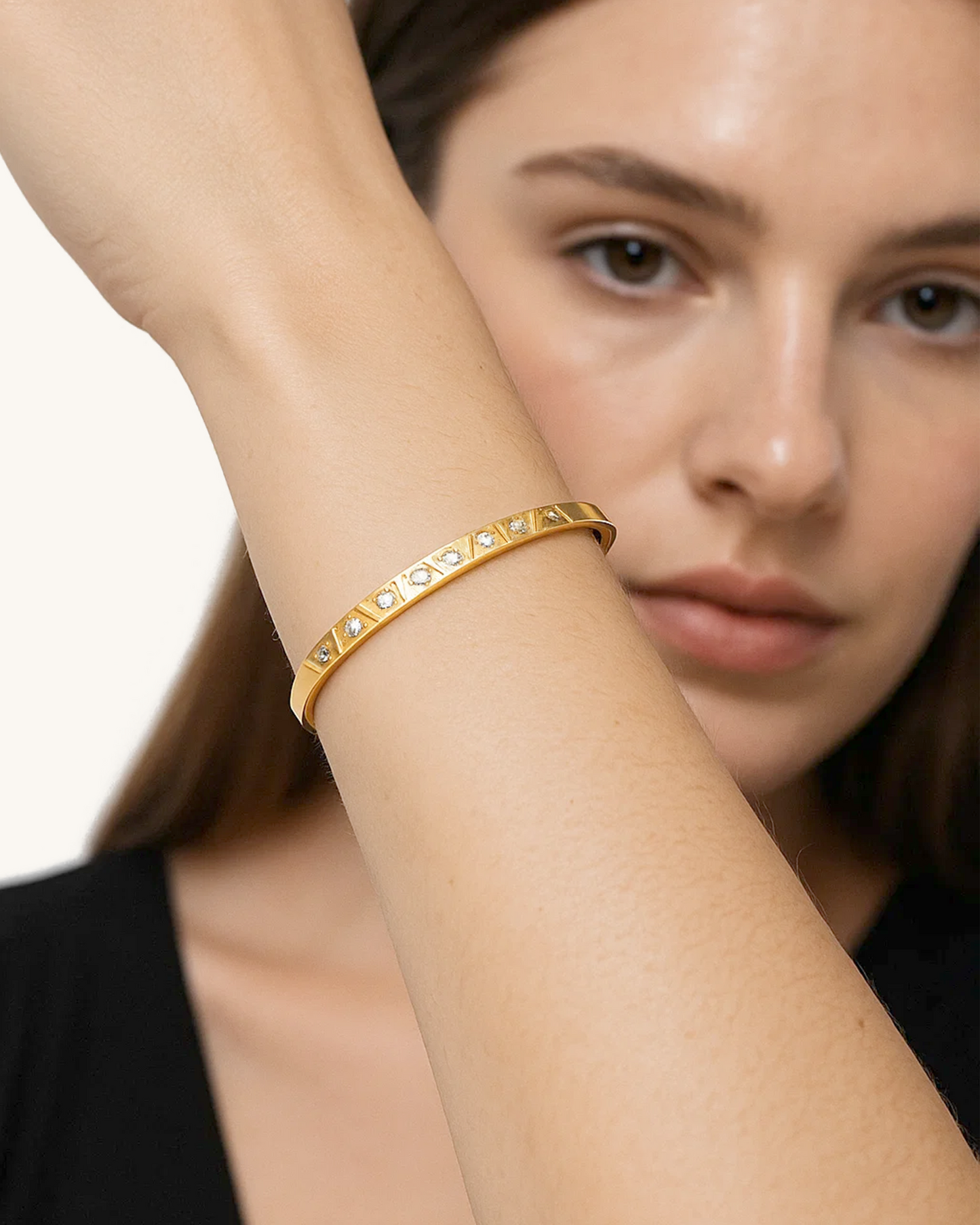 DIAGONAL STRIPE BANGLE