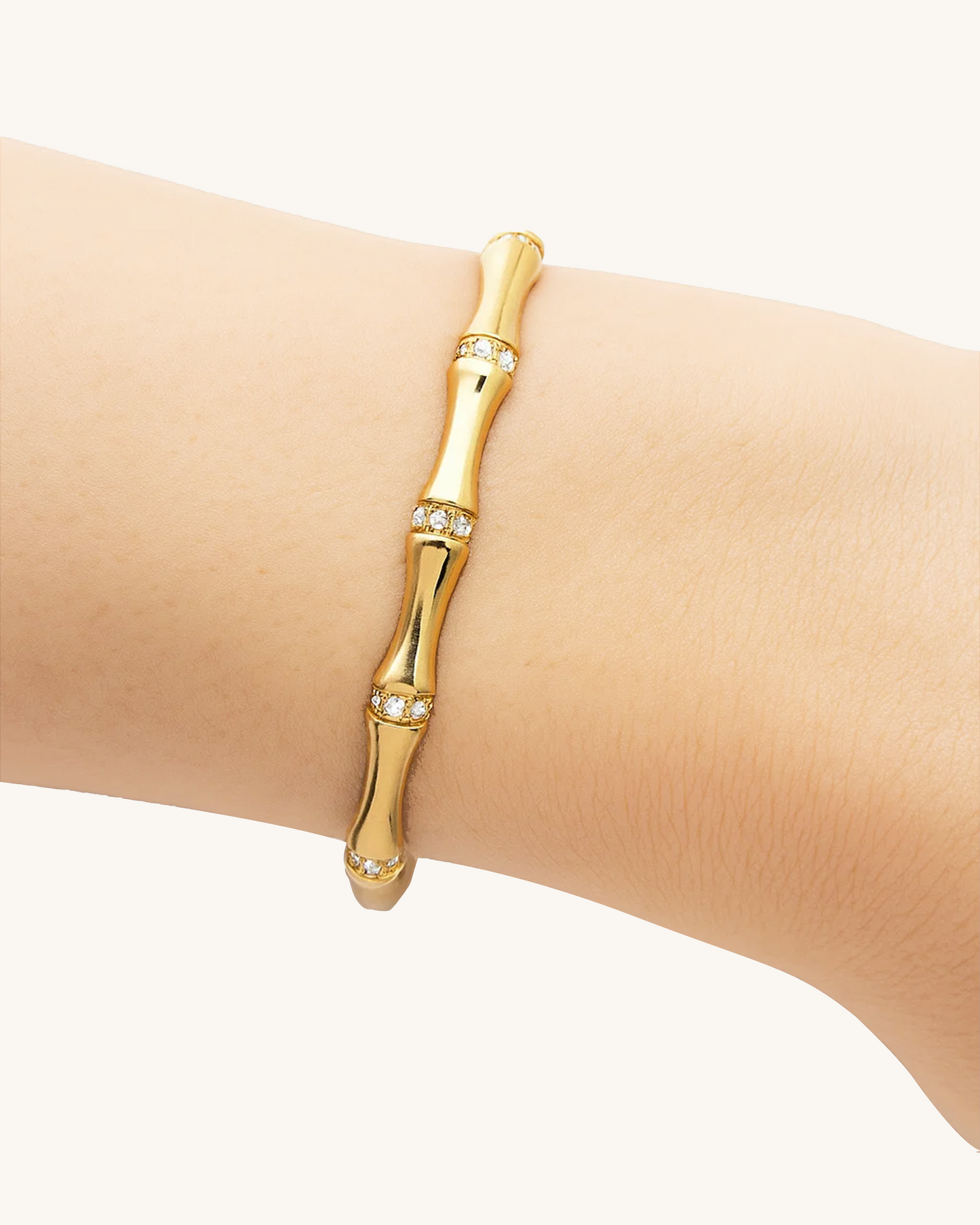 BAMBOO CZ BANGLE