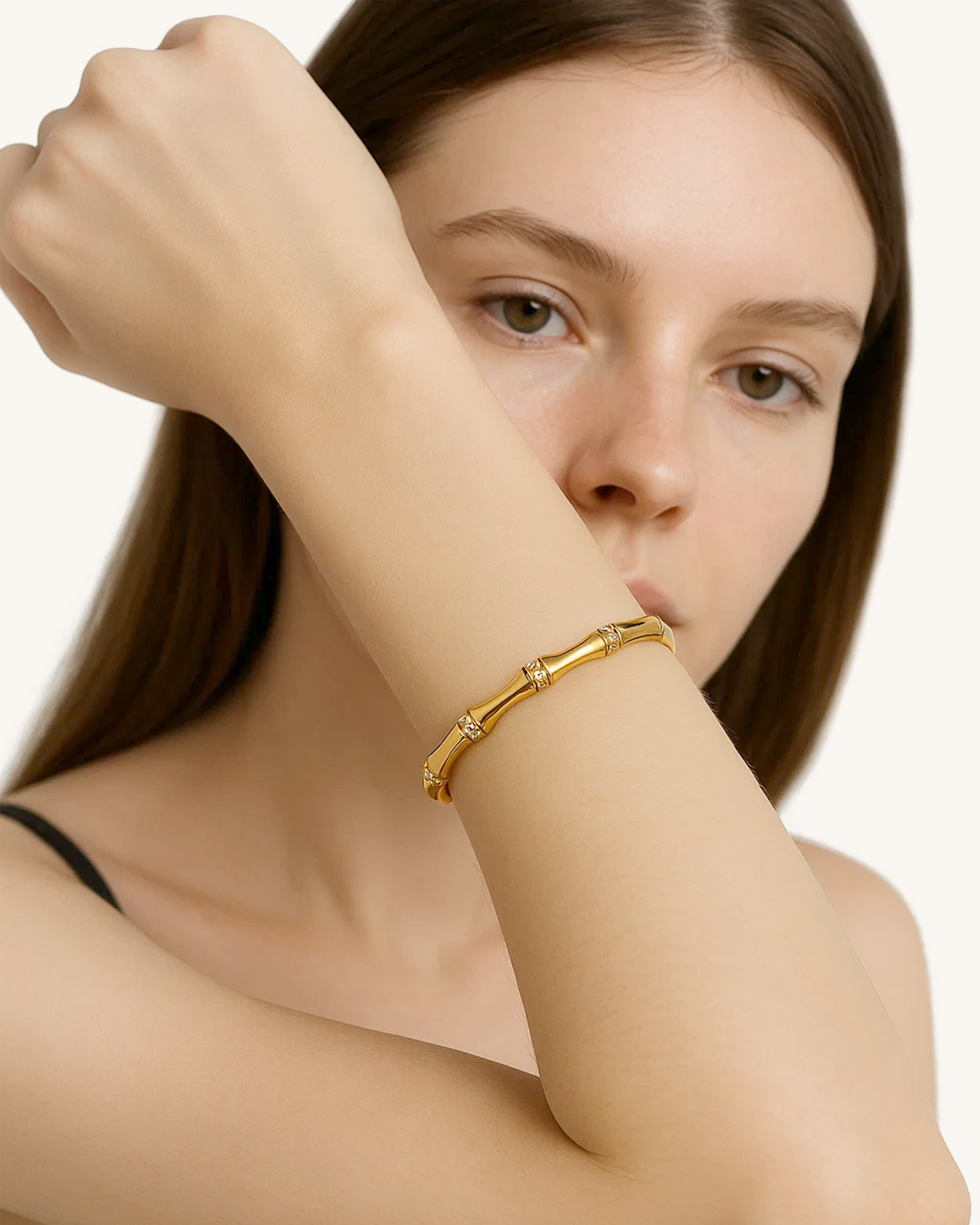 BAMBOO CZ BANGLE