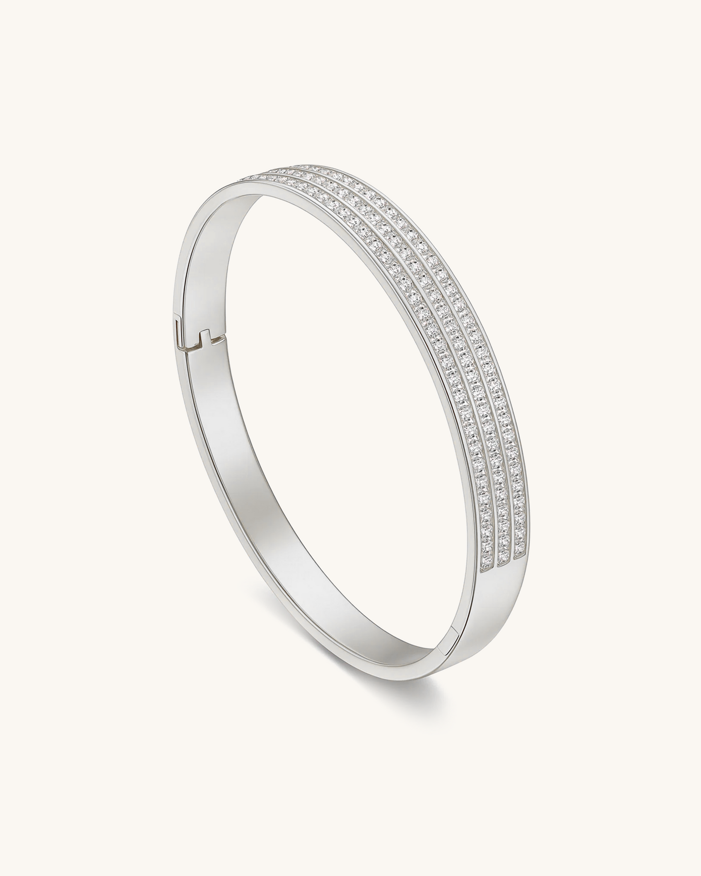 TRIPLE ROW CZ BANGLE