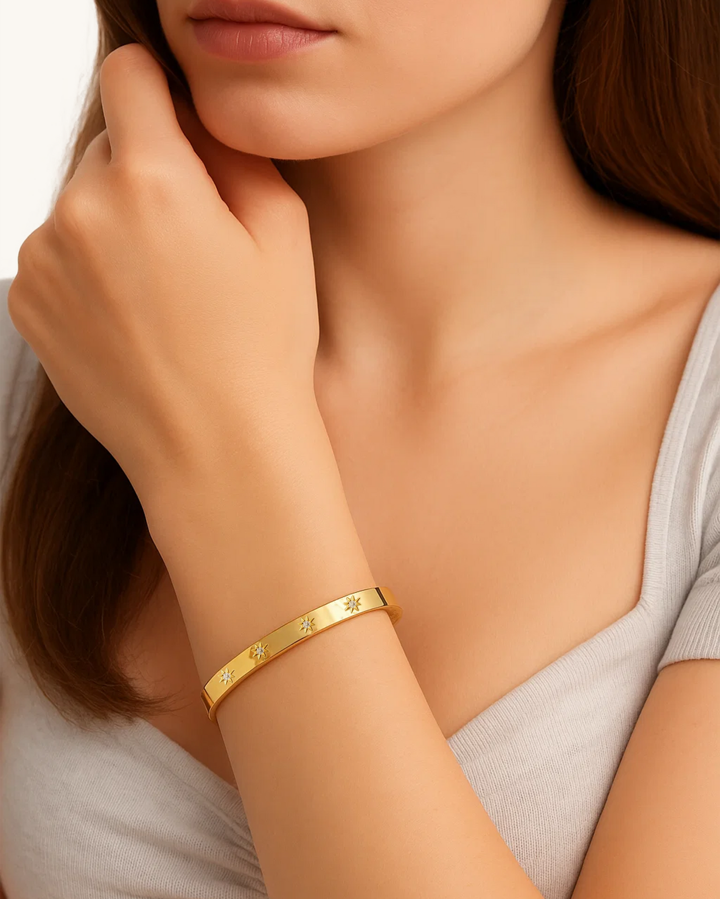 STARBURST CZ BANGLE