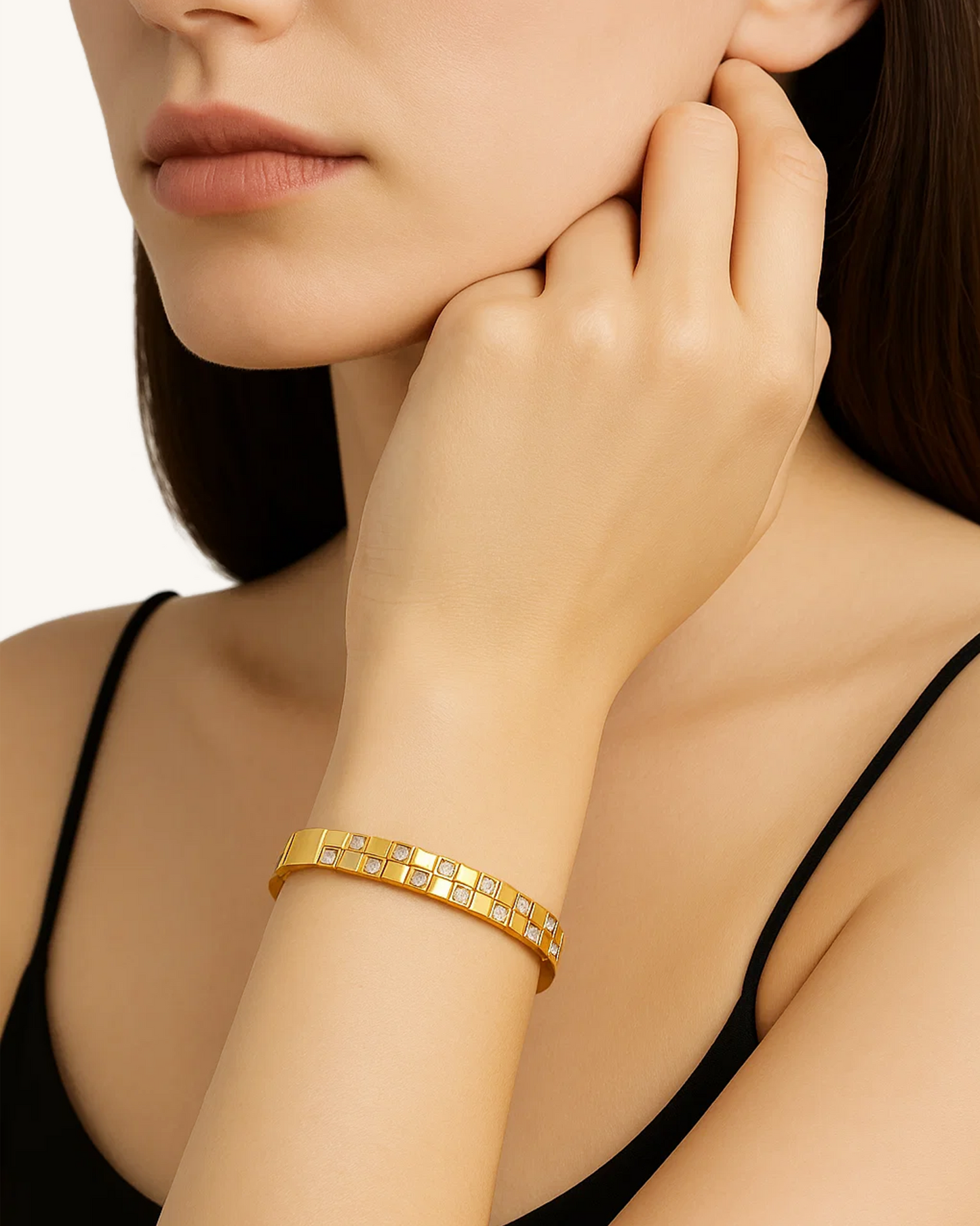 GRID CZ BANGLE