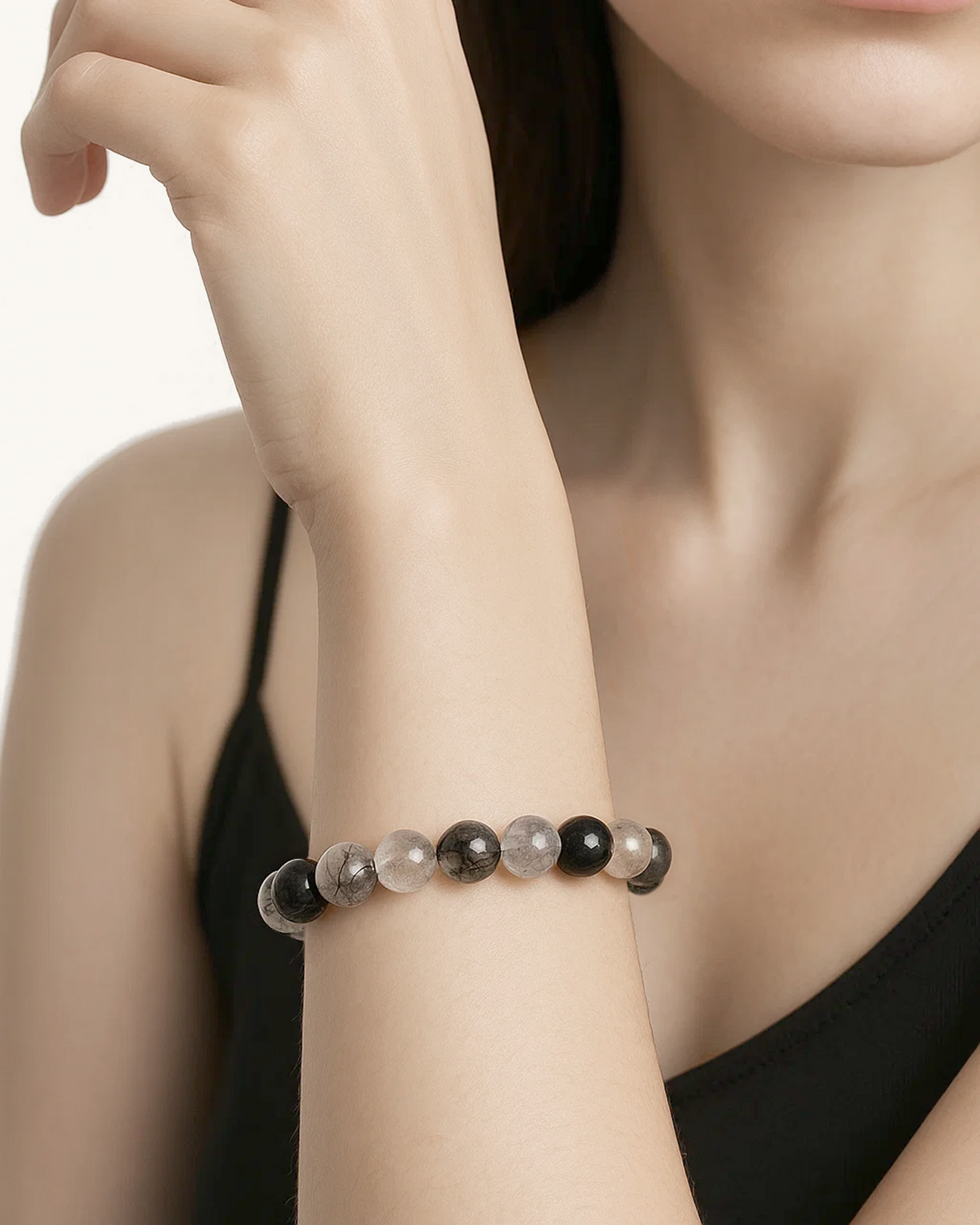 BLACK RUTILATED QUARTZ