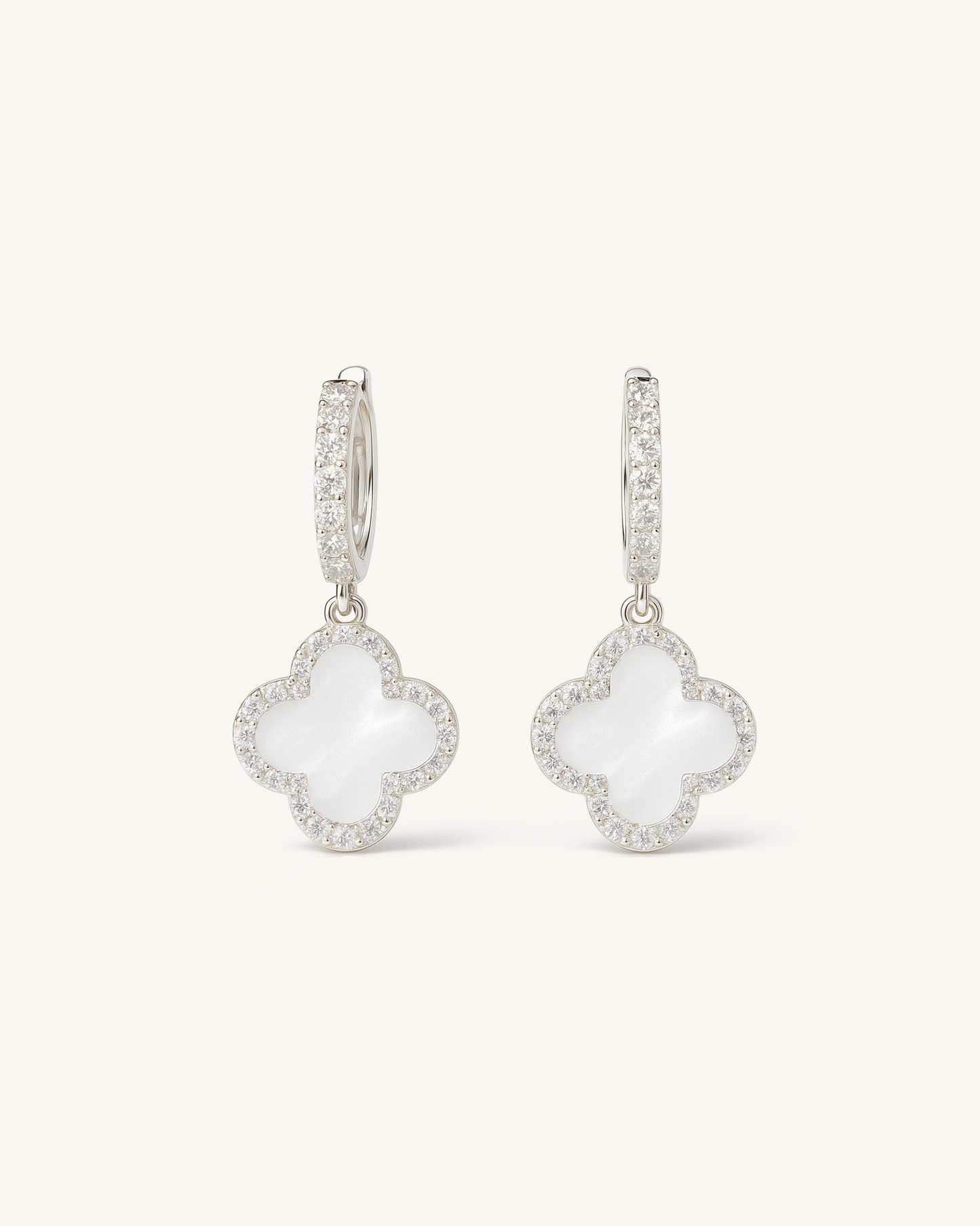 CLOVER DROP HOOPS
