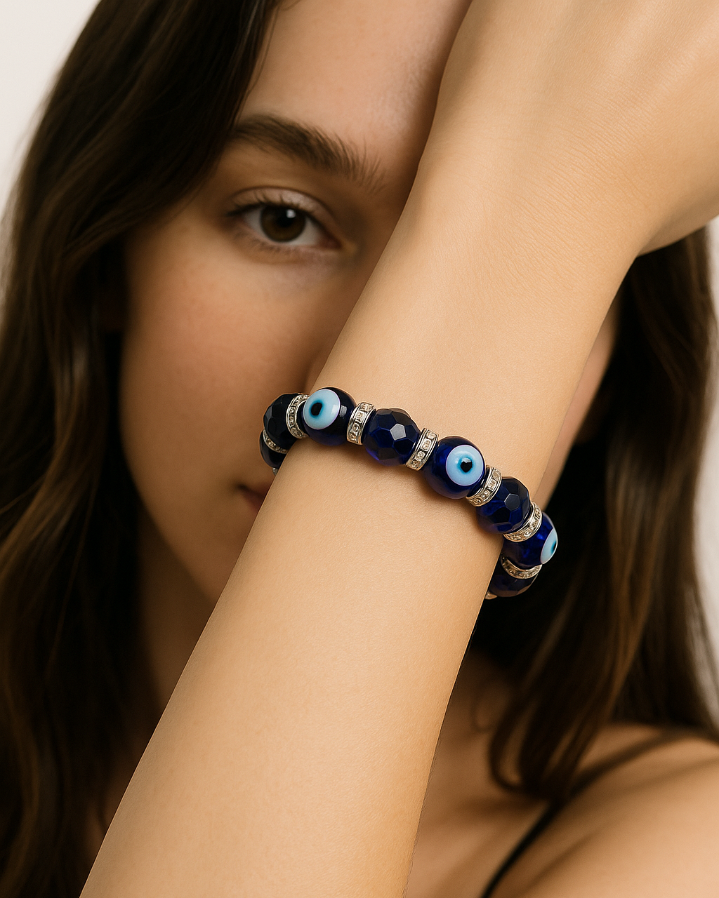 DARK BLUE DEMON EYE BRACELET