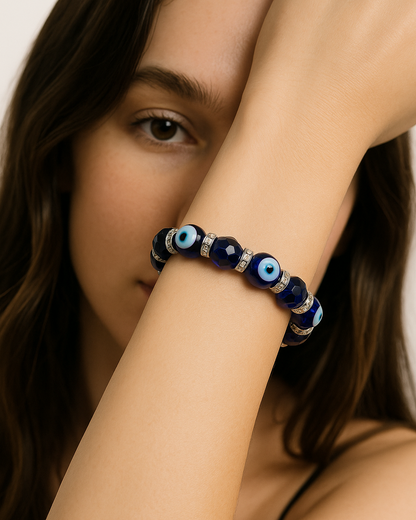 DARK BLUE DEMON EYE BRACELET