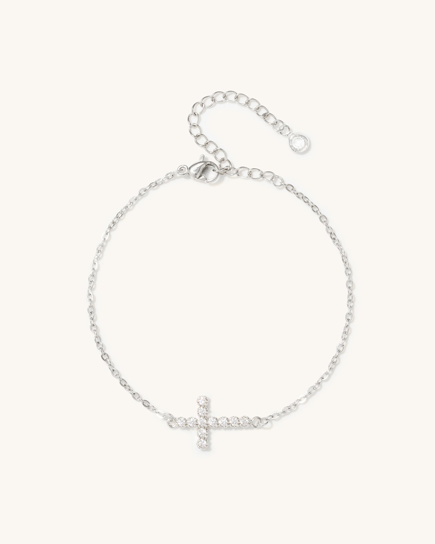 DAINTY CROSS BRACELET
