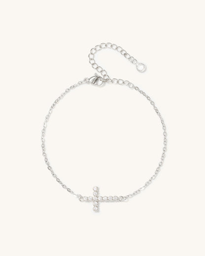 DAINTY CROSS BRACELET