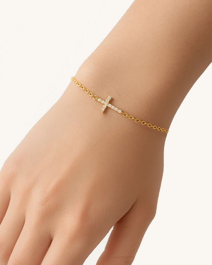 CROSS CHARM BRACELET