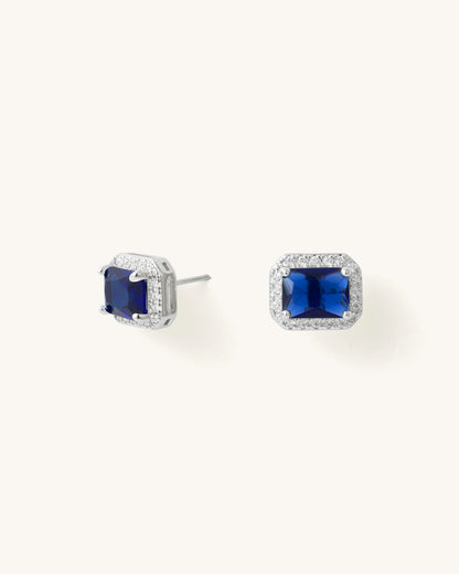 EMERALD-CUT STUDS
