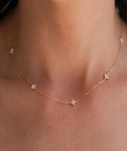 DAINTY FLORAL NECKLACE