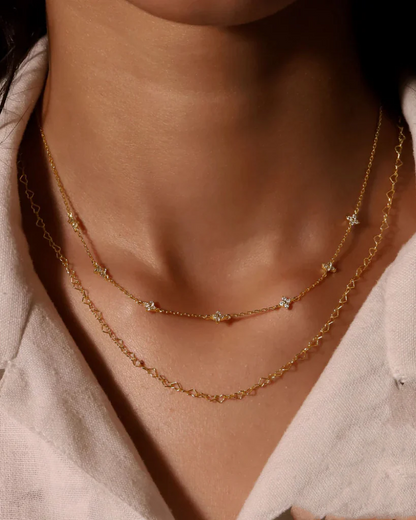 DAINTY FLORAL NECKLACE