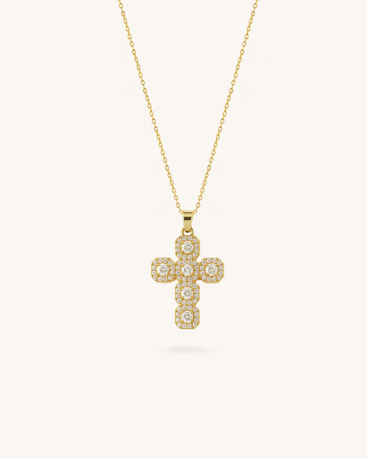 SQUARE CROSS PENDANT