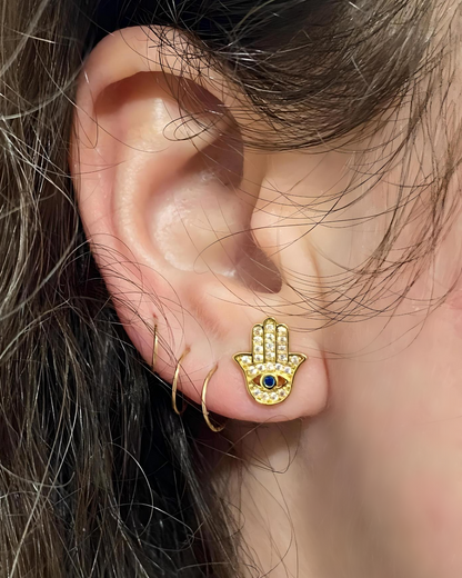 HAMSA HAND STUDS