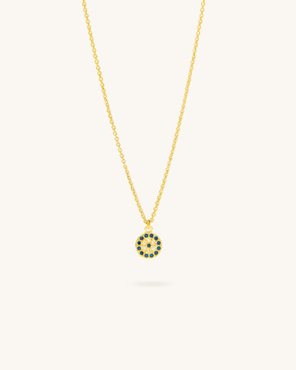 DEMON EYE DISC NECKLACE