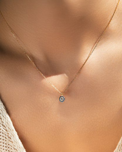 DEMON EYE DISC NECKLACE
