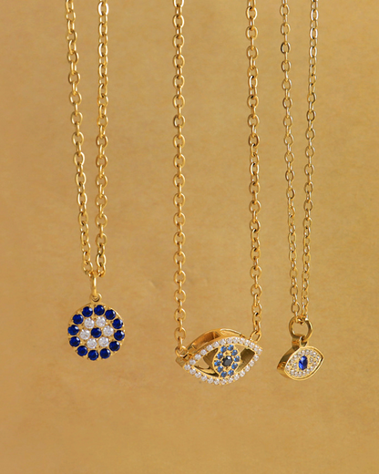DEMON EYE DISC NECKLACE