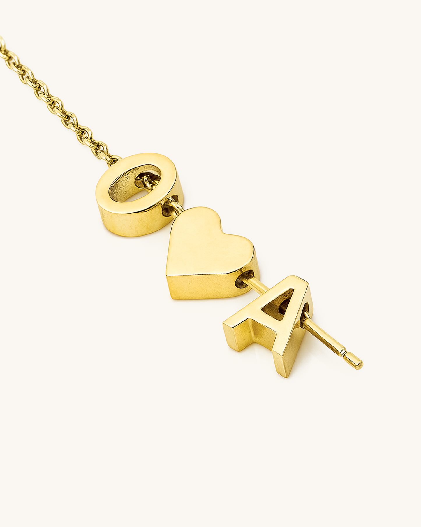 GOLD SIMPLE LETTERS
