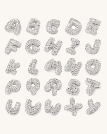 SILVER BUBBLE LETTER