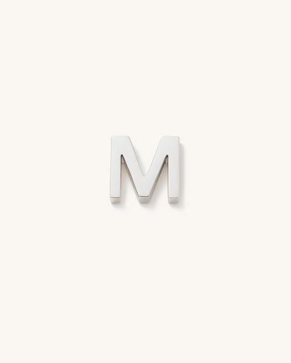 SILVER SIMPLE LETTERS