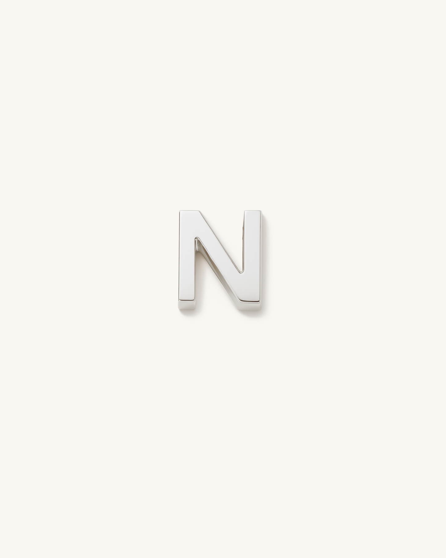 SILVER SIMPLE LETTERS