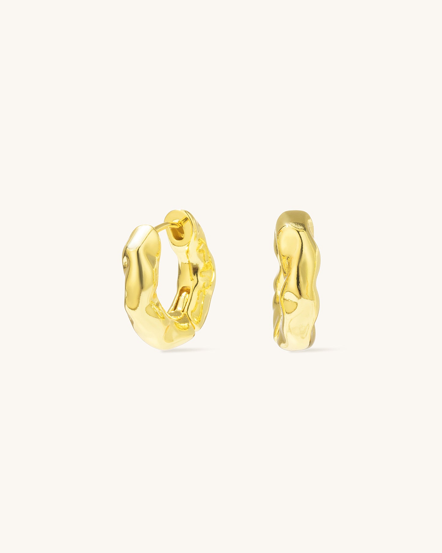 SCULPTURAL TEXTURED HOOPS