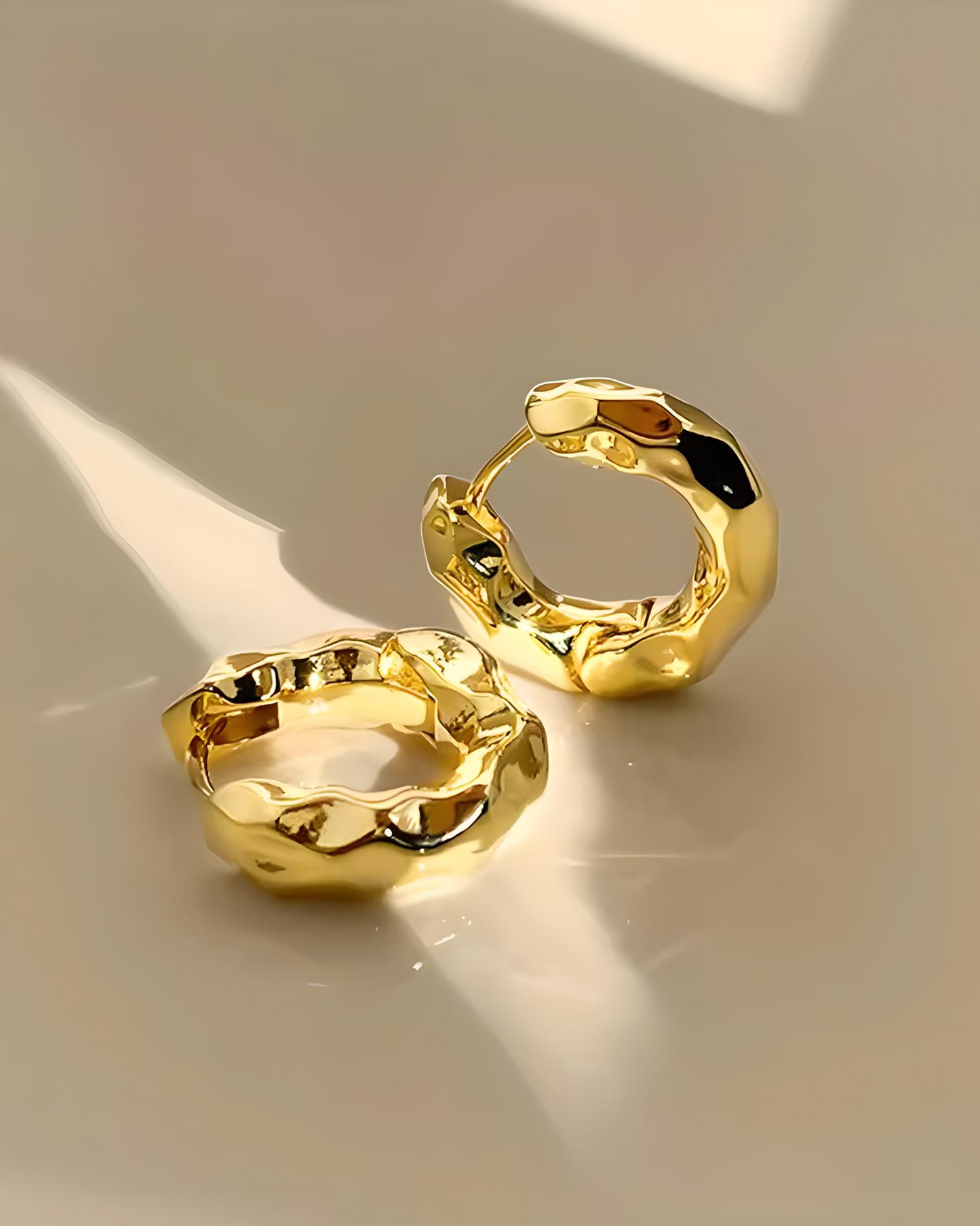 SCULPTURAL TEXTURED HOOPS