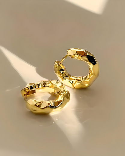 SCULPTURAL TEXTURED HOOPS