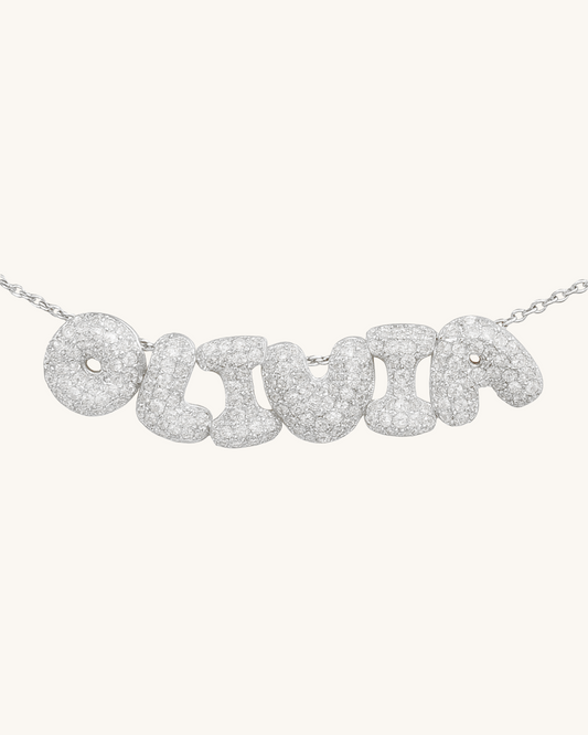 SILVER BUBBLE LETTER