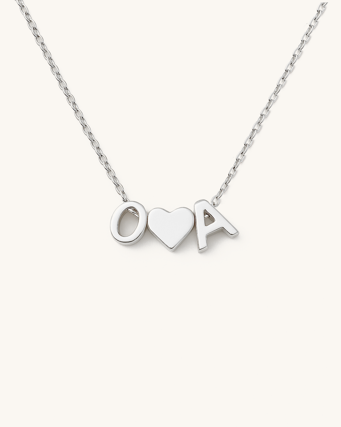 SILVER SIMPLE LETTERS