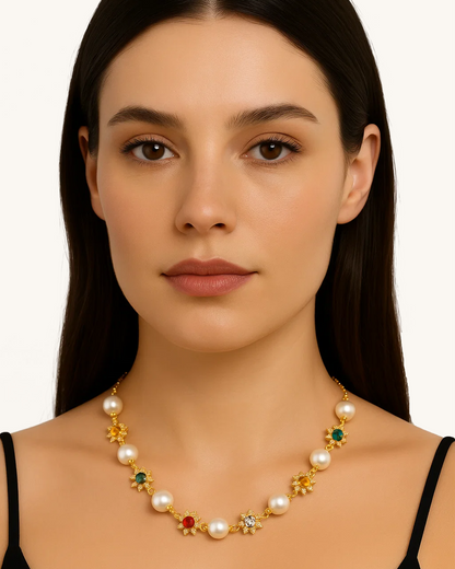 GEM PEARL NECKLACE