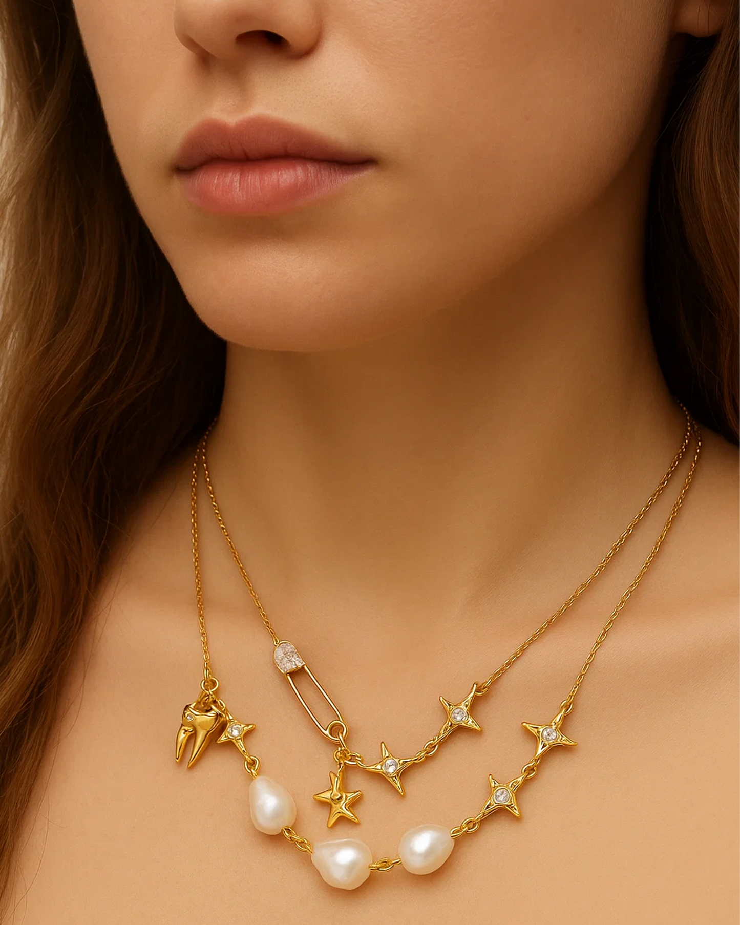 CHARM LAYERED NECKLACE
